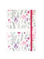 Agenda à élastique Oxford Flowers - 1 jour par page  - 15 x 21  cm - Décor Herbier - Hamelin