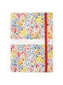 Agenda à élastique Oxford Flowers - 1 jour par page  - 15 x 21  cm - Décor Peps - Hamelin
