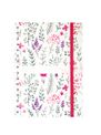 Agenda à élastique Oxford Flowers - 1 semaine sur 2 pages - 15 x 21 cm - Décor Herbier - Hamelin