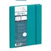 Agenda de bureau Kaa Mini Labo All in 2 EasySlim 21 - 1 mois sur 2 pages + 1 carnet de notes ligné -15 x 21 cm - Vert - Exacompta