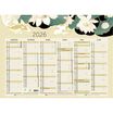 Calendrier illustré Japon - 6 mois par face - 55 x 40,5 cm - Exacompta