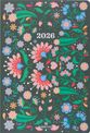 Agenda Lima - 1 semaine sur 2 pages - 17 x 24,5 cm - vert - Oberthur