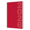 Agenda Dublin - 1 semaine sur 2 pages - 17 x 24,5 cm - rouge - Oberthur