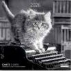 Calendriers 30x30cm 16 mois Aquarupella - Chats N&B