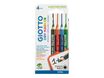GIOTTO Dry Marker - 4 marqueurs - pour tableau blanc, ardoise - couleurs assorties