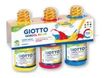 GIOTTO SCHOOL - Ensemble de peinture - 3 parties - 3 couleurs - jaune primaire, magenta, cyan - 250 ml