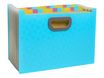 Exacompta Pop'N Co - Archivo de expansión - 24 compartimentos - para A4 (210 x 297 mm) - capacidad: 800 hojas - cián