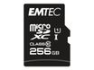 EMTEC Elite Gold - Carte mémoire flash (adaptateur SD inclus(e)) - 256 Go - UHS-I U1 / Class10 - microSDXC UHS-I