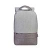 Sac à dos antivol Rivacase 7562 pour ordinateur portable 15,6" - Gris/Mocha avec port USB intégré - 15L