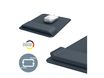 Leitz Ergo - Tapis de souris avec repose-poignet - adjustable - Gris foncé