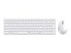 Rapoo 9700M - Ensemble clavier et souris sans fil - Bluetooth - QWERTY - blanc