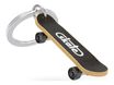Metalmorphose - Porte-clés - alliage de zinc - skateboard - perle d'or, balle brillante, chrome mat