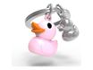 Metalmorphose - Porte-clés - canard rose et son petit