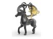 Metalmorphose - Porte-clés - cheval noir et son trophée