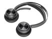Poly Voyager Focus 2 - Micro-casque - sur-oreille - Bluetooth - sans fil, filaire - USB-C via un adaptateur Bluetooth - noir - Certifié pour Microsoft Teams