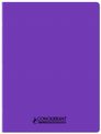 Conquérant Classique - Cahier polypro 24 x 32 cm - 96 pages - petits carreaux (5x5) - Violet