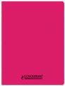 Conquérant Classique - Cahier polypro 24 x 32 cm - 96 pages - petits carreaux (5x5) - Rose