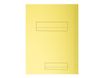 Exacompta Nature Future Jura 250 - Chemise à 2 rabats - pour A4 - capacité : 200 feuilles - jaune (pack de 50)