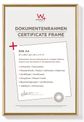Cadre en plastique verre classique WALTHER "New Lifestyle" 21 x 29,70 cm coloris blanc