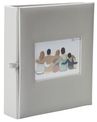 Album photos classique personnalisable mémo 200 ERICA "Square" pour 200 photos 11,5 x 15 cm coloris gris