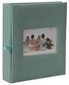 Album photos classique personnalisable mémo 200 ERICA "Square" pour 200 photos 11,5 x 15 cm coloris vert