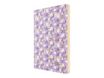 Oberthur - Cahier de notes - A5 (144 x 208 mm) - 100 feuilles / 200 pages - papier ivoire - doublé - purple flowers