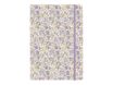 Oberthur Caracas - Cahier de notes - A5 (148 x 210 mm) - 100 feuilles / 200 pages - papier ivoire - doublé - purple flowers