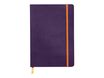 Rhodiarama - Cahier de notes - lien parfait - A5 (148 x 210 mm) - 80 feuilles / 160 pages - papier ivoire - doublé - aubergine cover