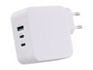 T'nB - Chargeur secteur - 2 connecteurs de sortie (24 pin USB-C, USB type A) - blanc