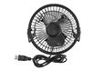 Nedis - Mini ventilateur de table - 10 cm - 1 vitesse - alimentation USB  - noir