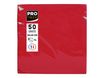 Pronappe - Serviette - Taille 20 x 20 cm - jetable - rouge (pack de 50)