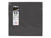 Pronappe - Serviette - Taille 20 x 20 cm - jetable - noir (pack de 50)