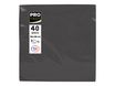 Pronappe - Serviette - Taille 38 x 38 cm - jetable - noir (pack de 40)