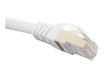 iggual - Cable de interconexión - RJ-45 (M) a RJ-45 (M) - 2 m - S/FTP - CAT 6a/7 - sin halógenos, sin enganches - blanco