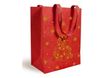 Logistipack - Sac cadeau - 18 cm x 10 cm - rouge, impression dorée