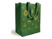 Logistipack - Sac cadeau - 18 cm x 10 cm x 23 cm - vert, impression dorée