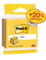 Post-it® - Cube de Notes Ultra - 76 mm x 76 mm - 390 dont 65 Feuilles Offertes - 100% PEFC