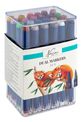 Lot de 24 marqueurs à alcool double pointe