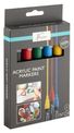 Nassau Fine Art - Lot de 5 marqueurs acryliques
