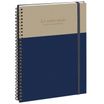 Agenda de bureau spiralé 16 mois Gustave - 1 semaine sur 2 pages - 21 x 29,7 cm - Marine/Grège - Exacompta