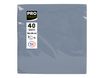 Pronappe - 40 Serviettes - Taille 38 x 38 cm - jetable - gris