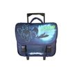 Cartable à roulettes Dragon - 38 cm - 2 compartiments - Marine - Bagtrotter