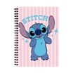 Cahier de texte Stitch - 18x22 cm - Rose - Bagtrotter