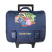 Cartable à roulettes Super Mario - 38 cm - 2 compartiments - Marine - Bagtrotter