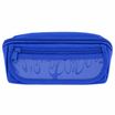 Trousse rectangulaire en nylon - 20 x 8 x 8 cm - 2 compartiments - coloris assortis