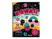 Kawaii - Carnet à gratter - Avec 1 carnet à gratter, 25 stickers holographiques pailletés, des activités amusantes!