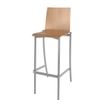Tabouret BEST - coque bois C12 Alvana - piètement époxy - H80 cm
