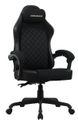 Fauteuil de bureau FUSION - accoudoirs -appui-tête intégré - Tissu noir