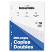 Copies Doubles - 300 pages - A4 - Grands carreaux - Perforées - Bureau Vallée