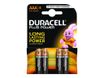 Duracell 100% - 4 piles alcalines - AAA LR03